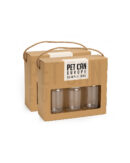 PET Can Sample Box with 6 cans and easy-open lids